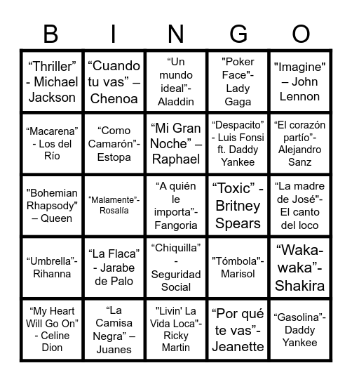 PACHABINGO! Bingo Card