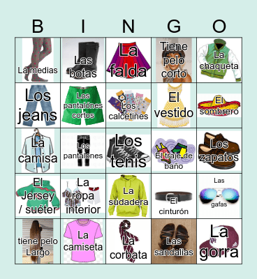 LA ROPA Bingo Card