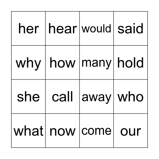 Christmas Songs Bingo Card