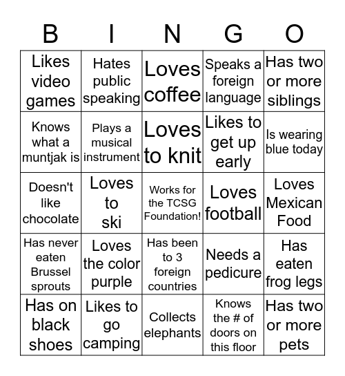 It's All About You Bingo! Bingo Card