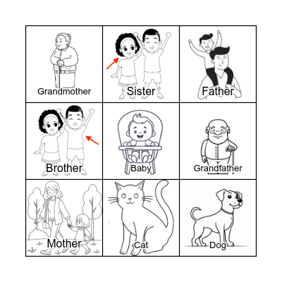 Family Bingo Card