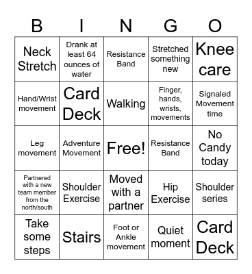 North and South Bingo Coverall Bingo Card
