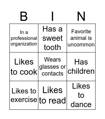 Bingo Card