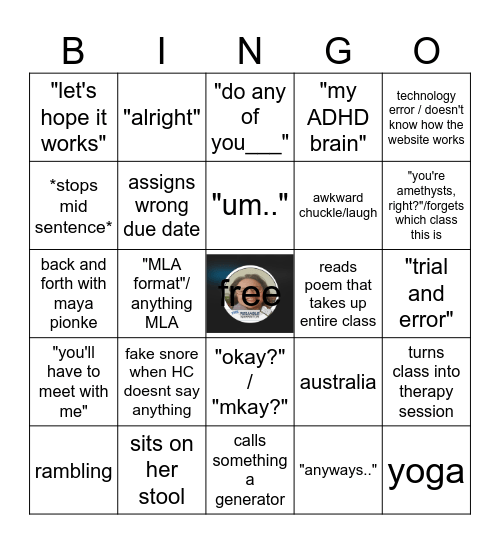 STRETCH BINGO Card