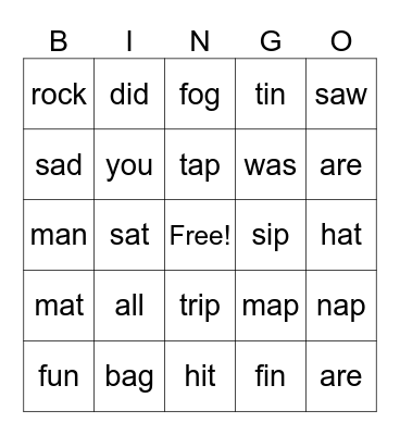 1st grade SUPER READERS! Bingo Card