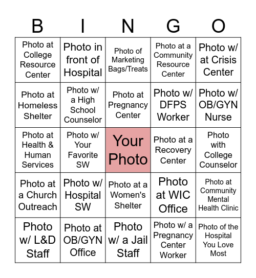 MARKETING BINGO Card