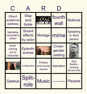 Brecht Bingo - learn your vocab Bingo Card