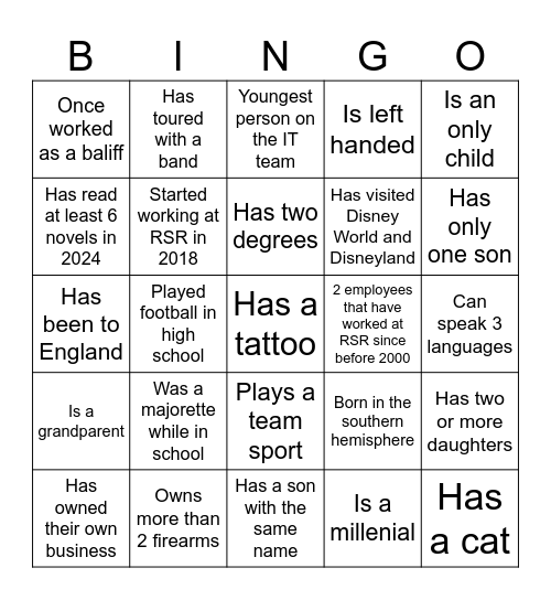 IT Holiday Bingo Card