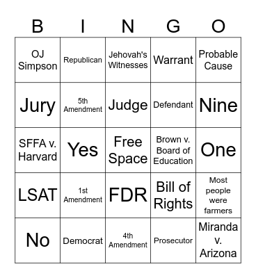 8.2 Wrap Up Bingo Card
