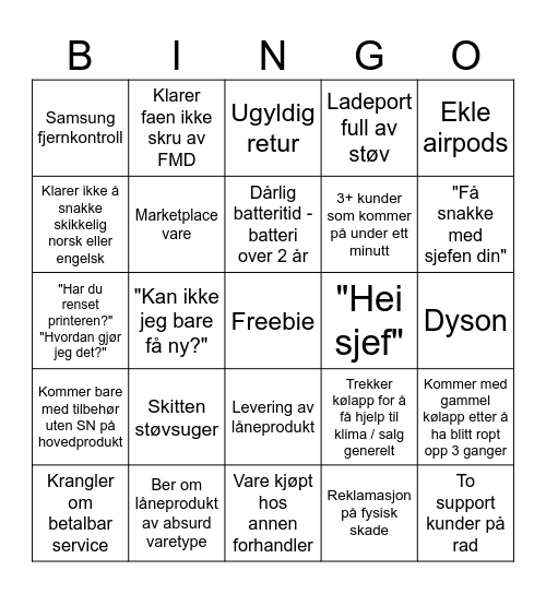 DISKBINGO Card