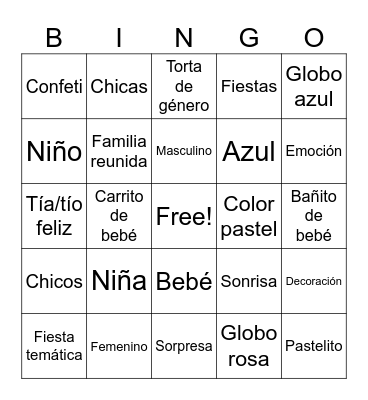 BABY BINGO Card