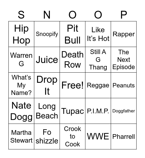 Birthday Bingo Card