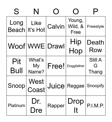 Birthday Bingo Card