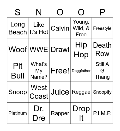 Birthday Bingo Card