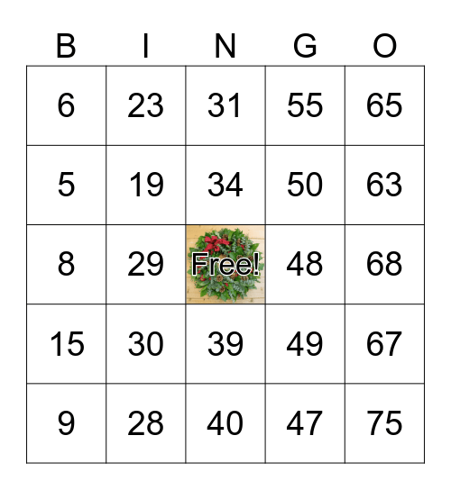 BINGO FOR FITNESS (BFF) Bingo Card