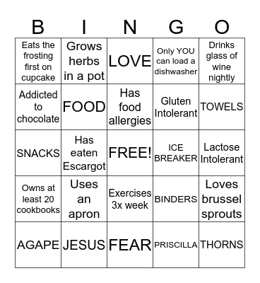 Do You Know Who? Bingo Card