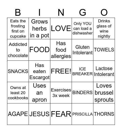 Do You Know Who? Bingo Card