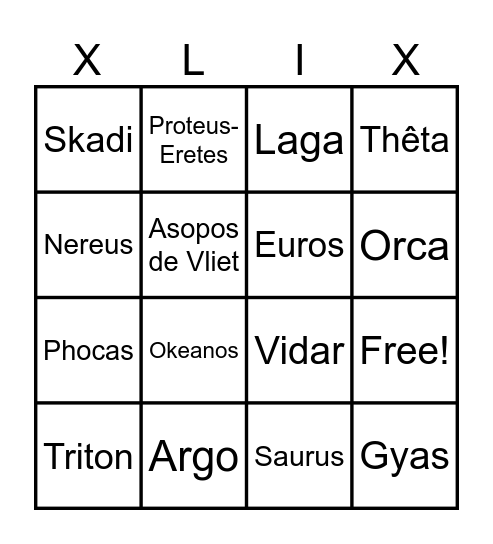 Aanslag Bingo Card