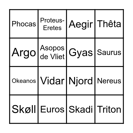 Aanslag Bingo Card