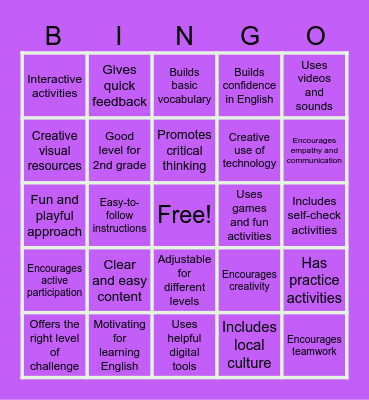Feedback Bingo: Let’s See What Works! Bingo Card