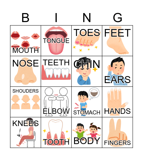 BODY Bingo Card