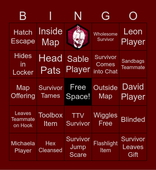 Dead by Daylight: Bingo Card