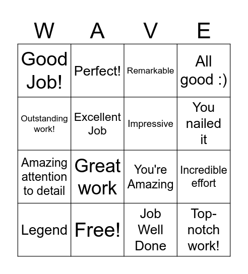 Bingo Card
