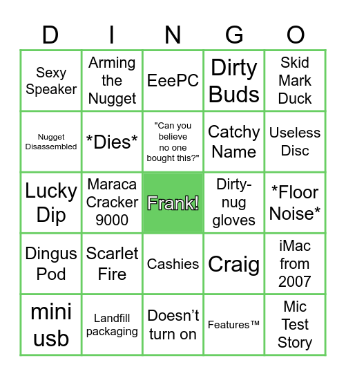 DankPods Bingo Card