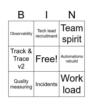 Martin's Retro bingo 12/11 Bingo Card