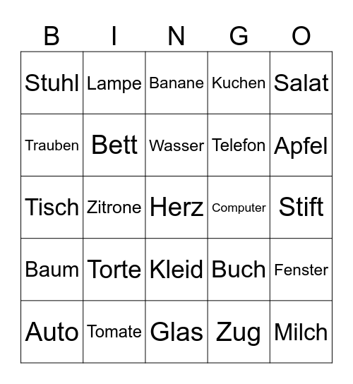 Fidah´s Bingo Card