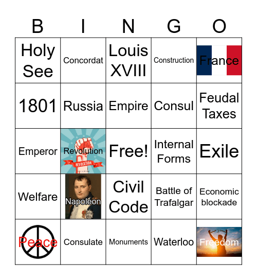 Napoleon Bingo Card