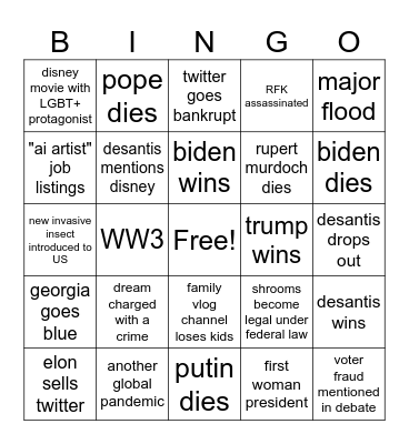 2024 Bingo Card