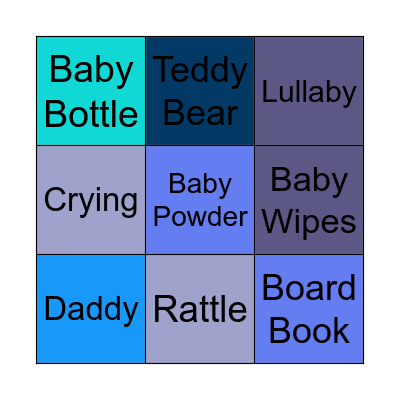 Baby Shower Bingo! Bingo Card