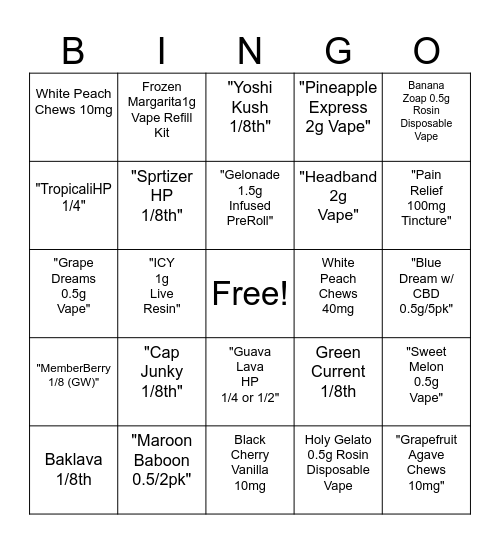 Cyber Deal Bingo Card