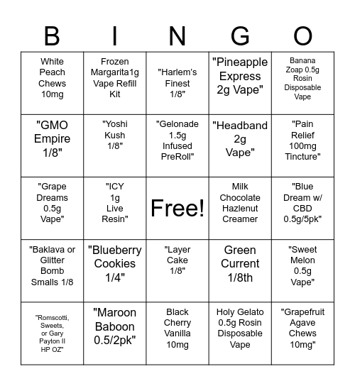 Cyber Deal Bingo Card