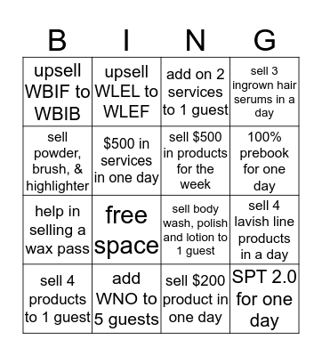 EWC WHV BINGO :)   Bingo Card