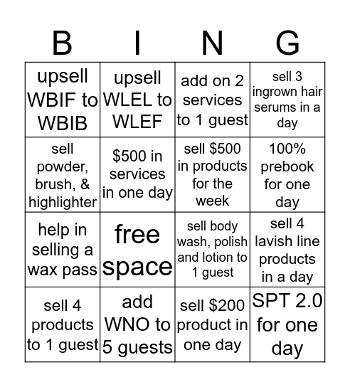 EWC WHV BINGO :)   Bingo Card