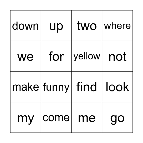Bingo Card