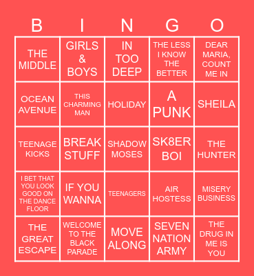 PRESSURE ROUND Bingo Card