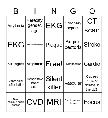 Module 25 Vocabulary Bingo Card