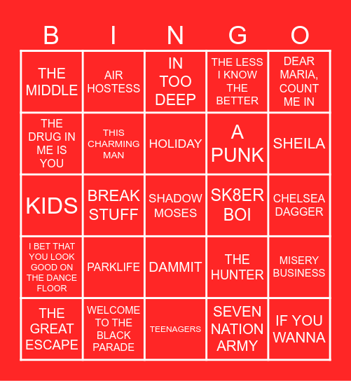 PRESSURE ROUND Bingo Card
