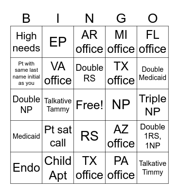 Bingo Card