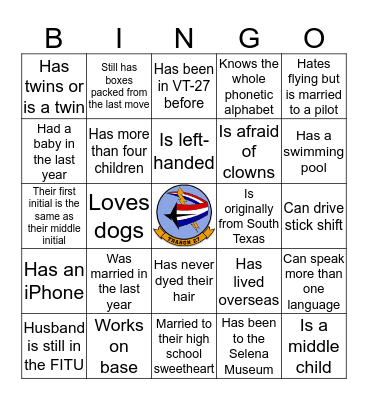 Lady Boomer Bingo Card