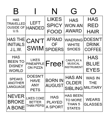 RED WHITE & BCU Bingo Card