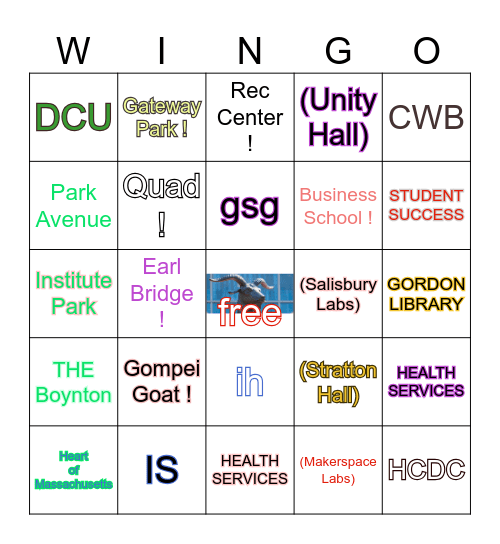 WPI BINGO Card