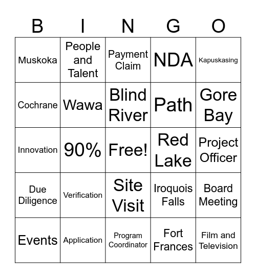 OH REDB Christmas Tree! Bingo Card