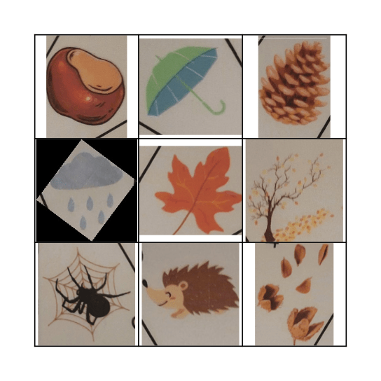 Herfst Bingo Card