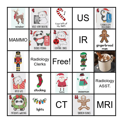12 Days of RADIOLOGY Bingo Card