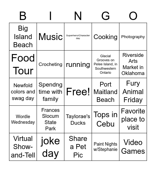 Pro Serv Connect Bingo Card