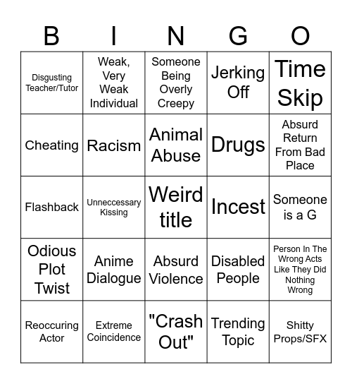 Tomorrow's Teachings Bingo Card